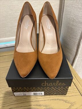 Charles By Charles David Suede Pointed Toe Pumps